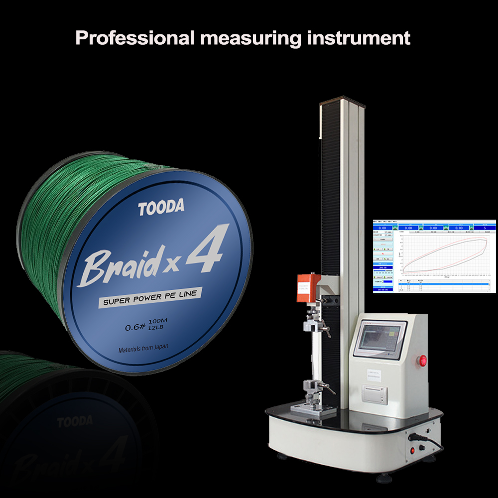 

2022 New TOODA 1000M/1094Yds 4 Strands Braided Fishing Line Multicolors PE Line Strength Japanese Braided Wire Accessories