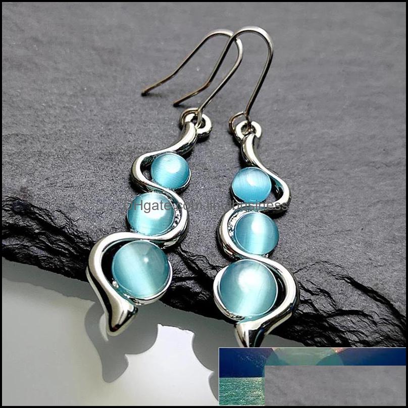 Dangle & Chandelier Earrings Jewelry Vintage Ethnic Moonstone Hook Drop For Women Bohemia Resin Bridal Party Wedding Ornaments Aessories Del-image-745468371