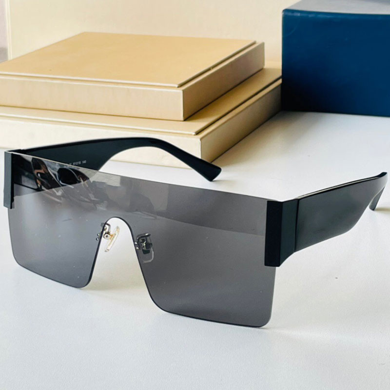 

Mens womens SUNGLASSES Z1163E fashion classic trend personality black frameless square one-piece mirror leisure outdoor eye protection UV400 designer top quality