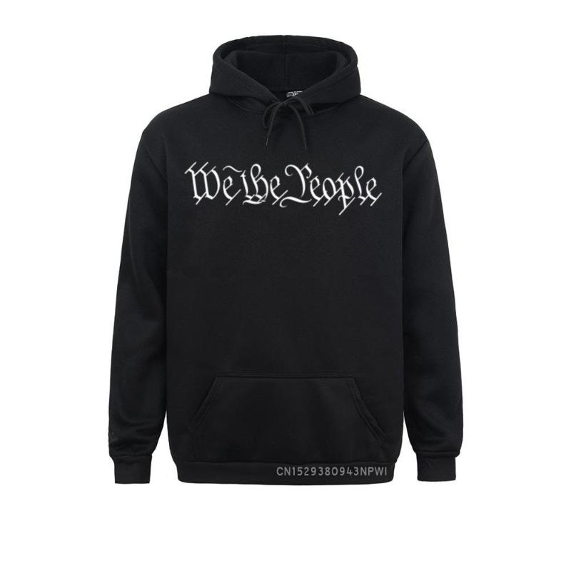 

Men' Hoodies & Sweatshirts American Flag USA We The People Pullover Unique Men Coming Thanksgiving Day Long Sleeve Winter Clothes, Black
