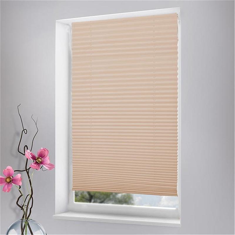 

Curtain & Drapes Superior Self-Adhesive Pleated Blinds Curtains Folding Non-Woven Fabric For Bathroom Balcony Window Shades Home