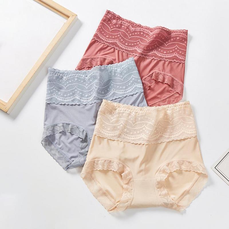 

Women's Panties Pure Color Body Shaping Underpants Sexy Breathable, Black;pink