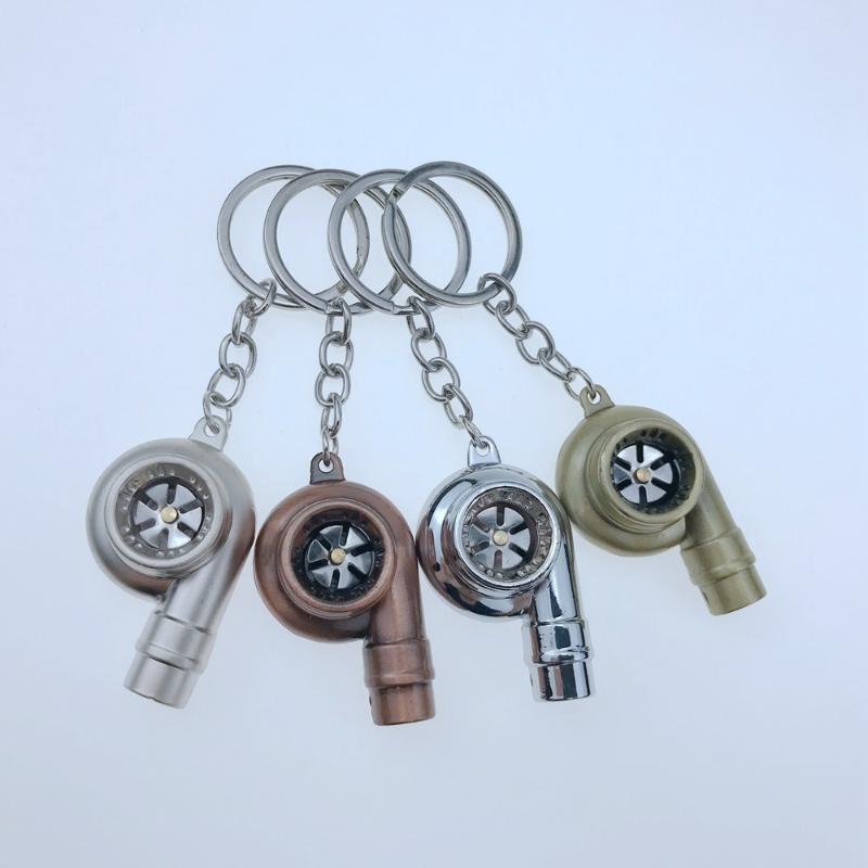Keychains 4 couleurs Turbo Auto Key Ring Vintage voiture Décoration Chaîne Accessoires pour Kia Rio Nissan Chevrolet Cruze VW