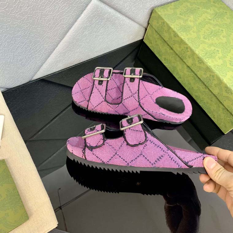 

2021 Fashion Quality slipper for woman Luxurys Designers Womens slide Slippers gladiator sandal Six styles Flat Slides Flip Flops with Box size 35-42 03, #8