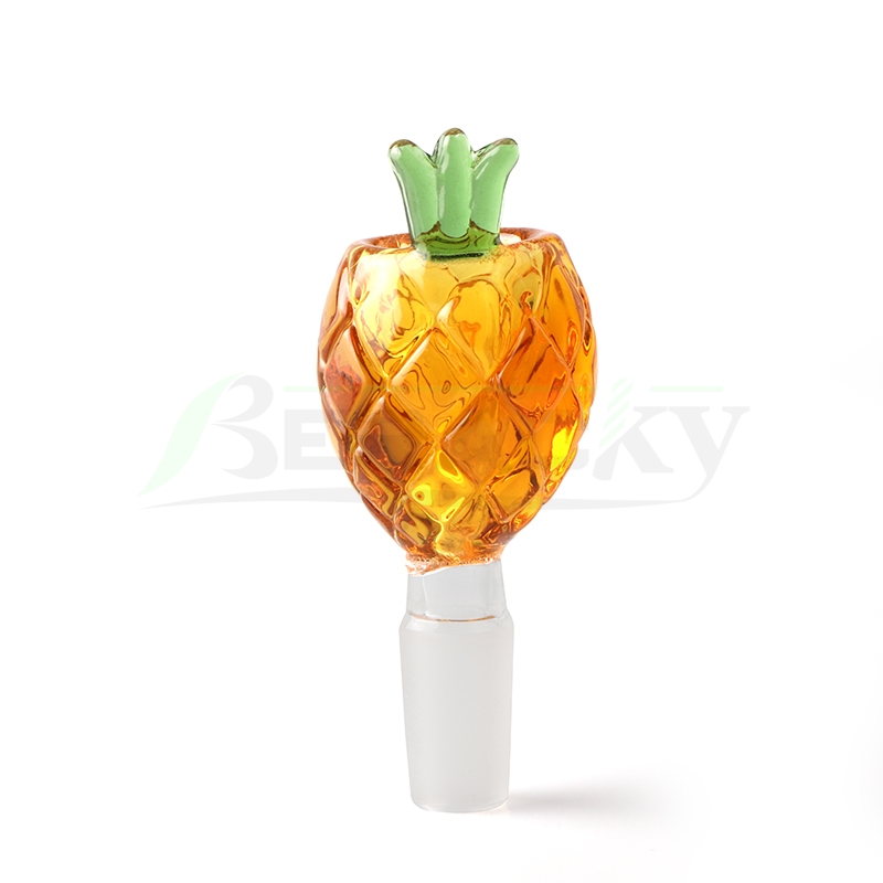 

Beracky Pineapple Glass Smoking Bowl 14mm Male Colored Heady Bong Bowls Piece For Water Bongs Dab Oil Rigs Pipes