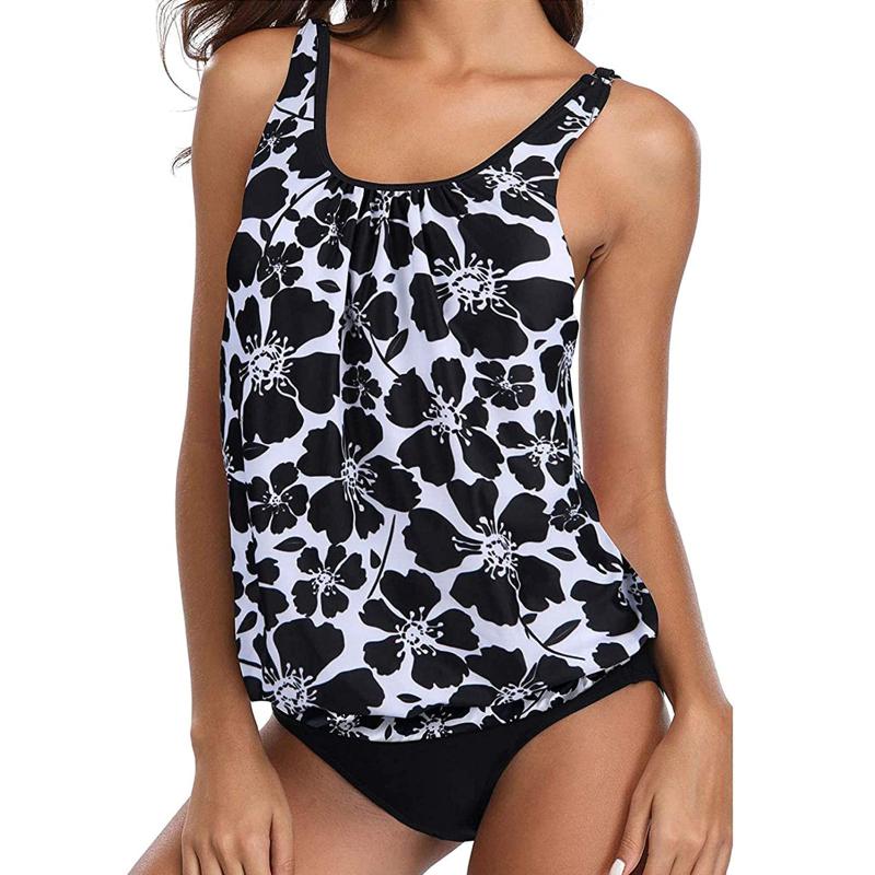 

Women' Swimwear Vintage Bikinis Tankini Bikini Swimsuit Women Printed Set Push-up Bra Beach Open Back Summer, Ny