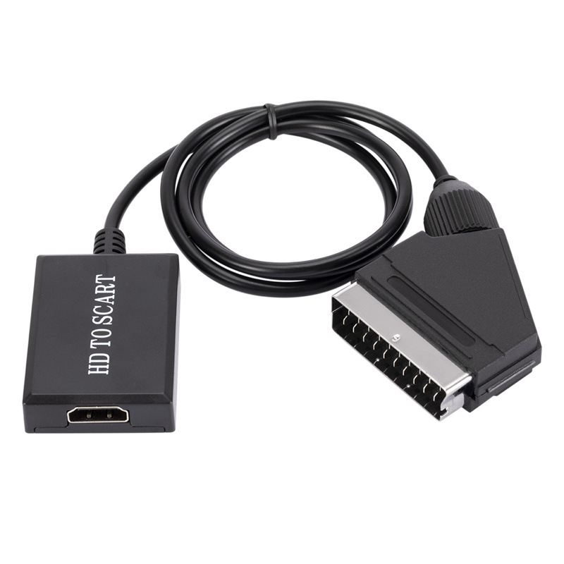 

1080P SCART To HDMI Video Audio Upscale Converter Adapter for HD TV DVD Monitor