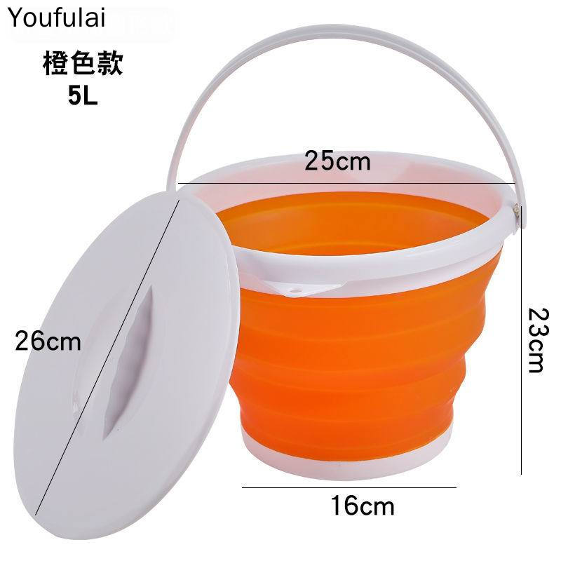 

YJ 1.5-10 Siicone Foding Bucket for Fishing Promotion Foding Bucket Car Wash Outdoor Fishing Round Camp Room 10 Bucket
