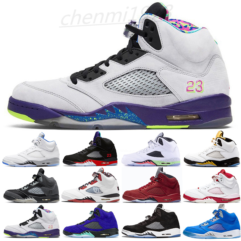 

Jumpman 5 5s top 3 fire red michigan mens Basketball shoes retroes black cool grape prince muslin satin sneakers trainers c33, #6