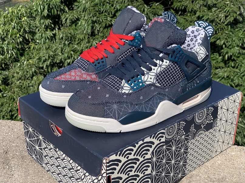 

High Quality 4 Taupe Haze Oil Grey men Sports shoes CT8527-400 Sashiko Deep Ocean SE University Blue 4s DB0732-200 With Box CW0898-400