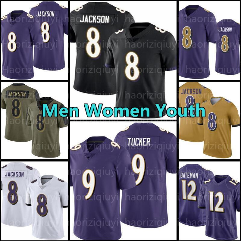 

8 Lamar Jackson Jersey 99 Odafe Oweh 12 Rashod Bateman Football 44 Marlon Humphrey 27 J.K. Dobbins 9 Justin Tucker 52 Ray Lewis 48 Patrick Queen 5 Marquise Brown, Men jersey