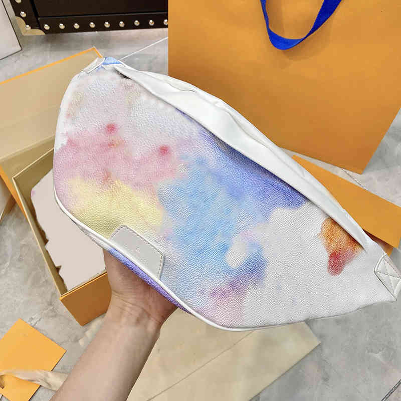 

Mens Fashion Waist Belt Bags Luxurys Designers Large Bag 2021 Discovery Watercolor Crossbody BumBag Brand 21052805XS