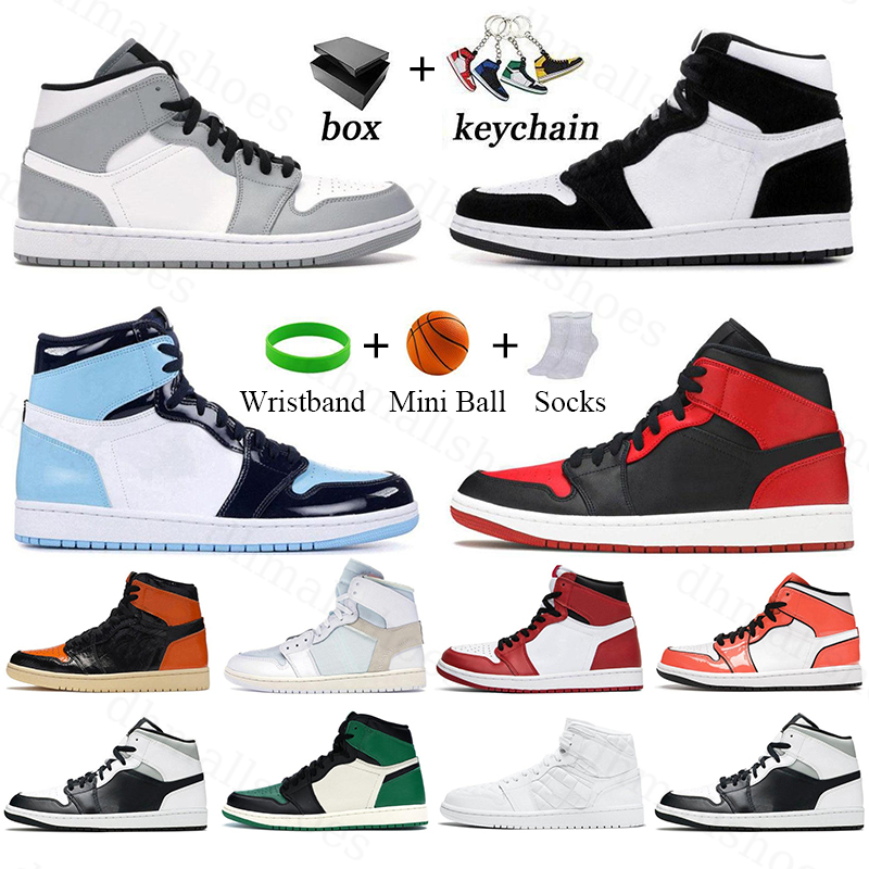 

Jumpman 1 1s Basketball Shoes for men women Hype Royal Pine Green Obsidian UNC student fashion Retro Outdoor Walking Sport Sneaker mens trainers