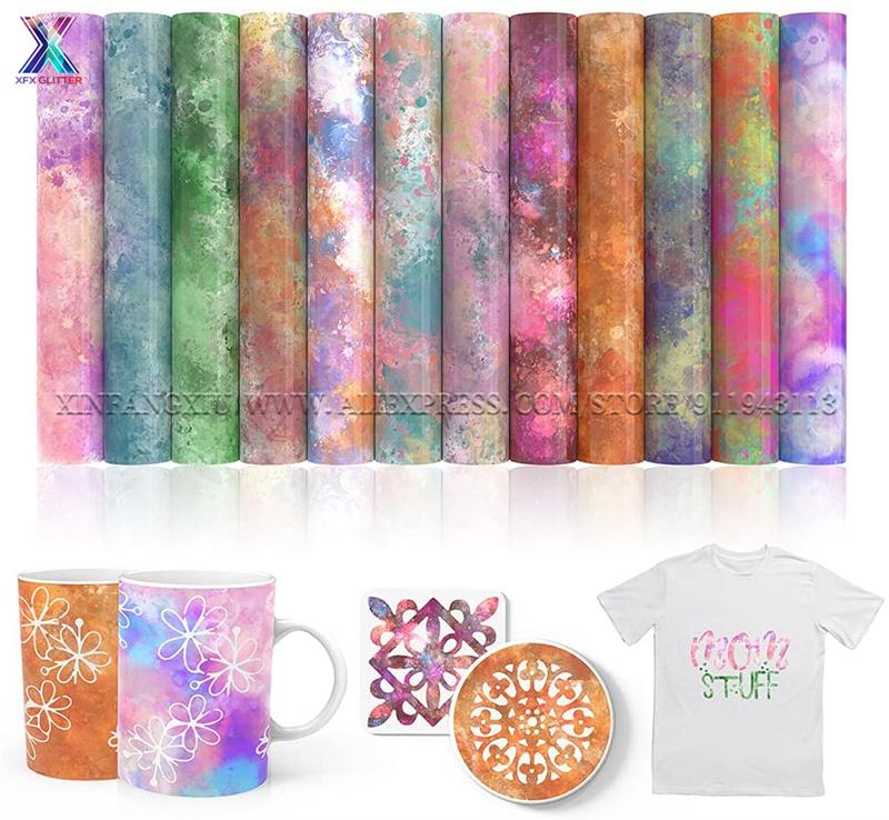 

Window Stickers XFX Infusible Transfer Ink 1 Pcs 12"x12" Watercolor Paper Sublimation For Cricut Mug Press T-Shirts Bag