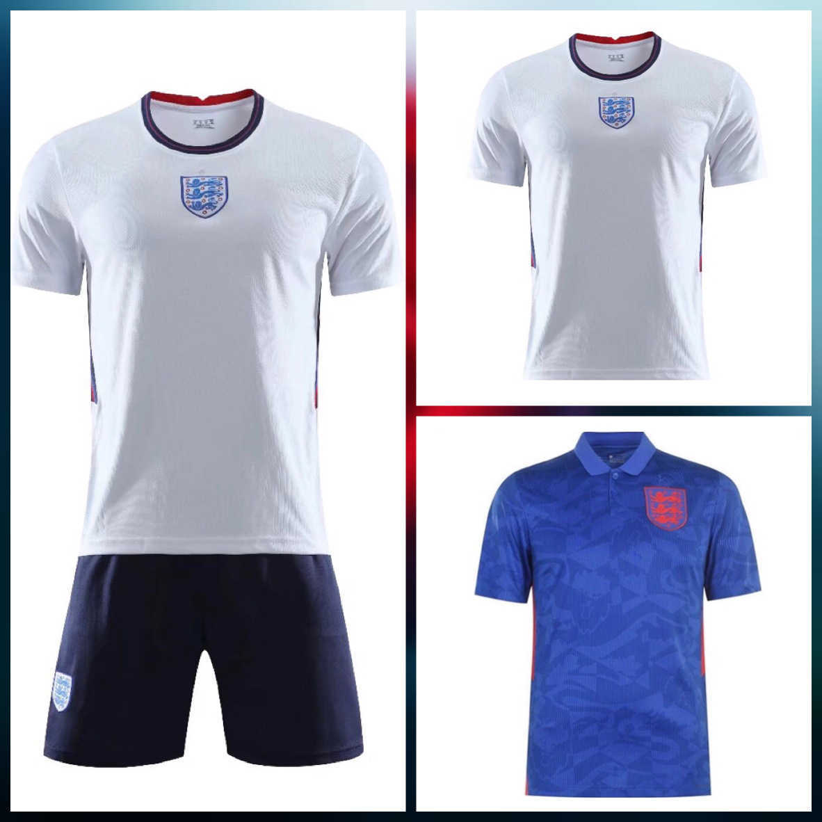

20-21 England home and away jerseys adult children's soccer suit, Gray