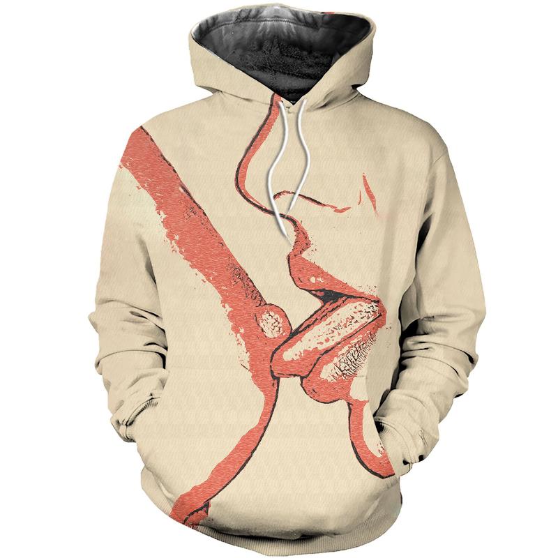 

Men' Hoodies & Sweatshirts Funny Lick 3D All Over Printing Clothing Fashion Unisex Casual Sweatshirt For Man And Women, Sweater