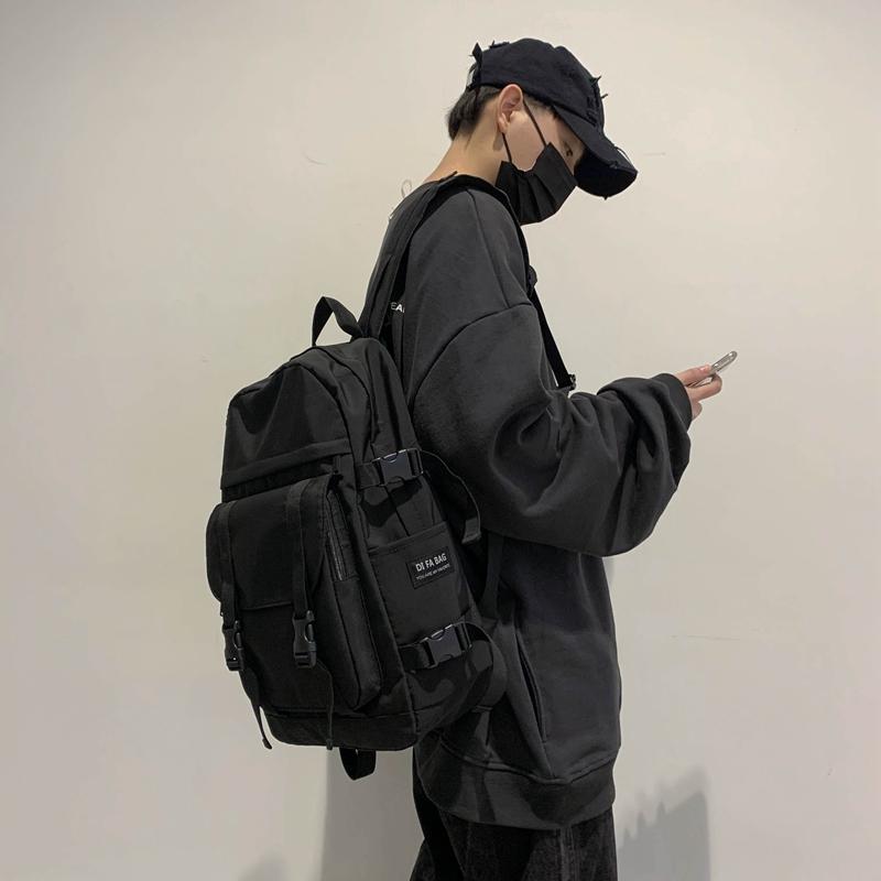 

Backpack Schoolbag Korean-Style Harajuku Ulzzang Junior High School Students Ins Computer Male Female Fashion Trend, Small black