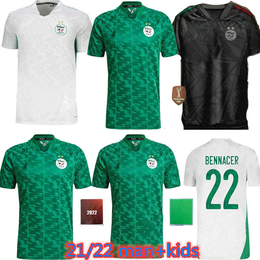 

Algerie 2021 Soccer Jerseys MAHREZ FEGHOULI BENNACER ATAL 20 21 Algeria football kits shirt men + kids sets maillot de foot, Orange