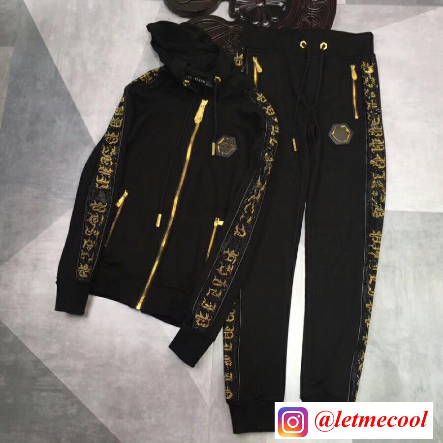 

Men's jacket gold letters hot drilling trend skull slimming sweater cotton all-match comfortable hoodie new sports suit #P0024, Customize