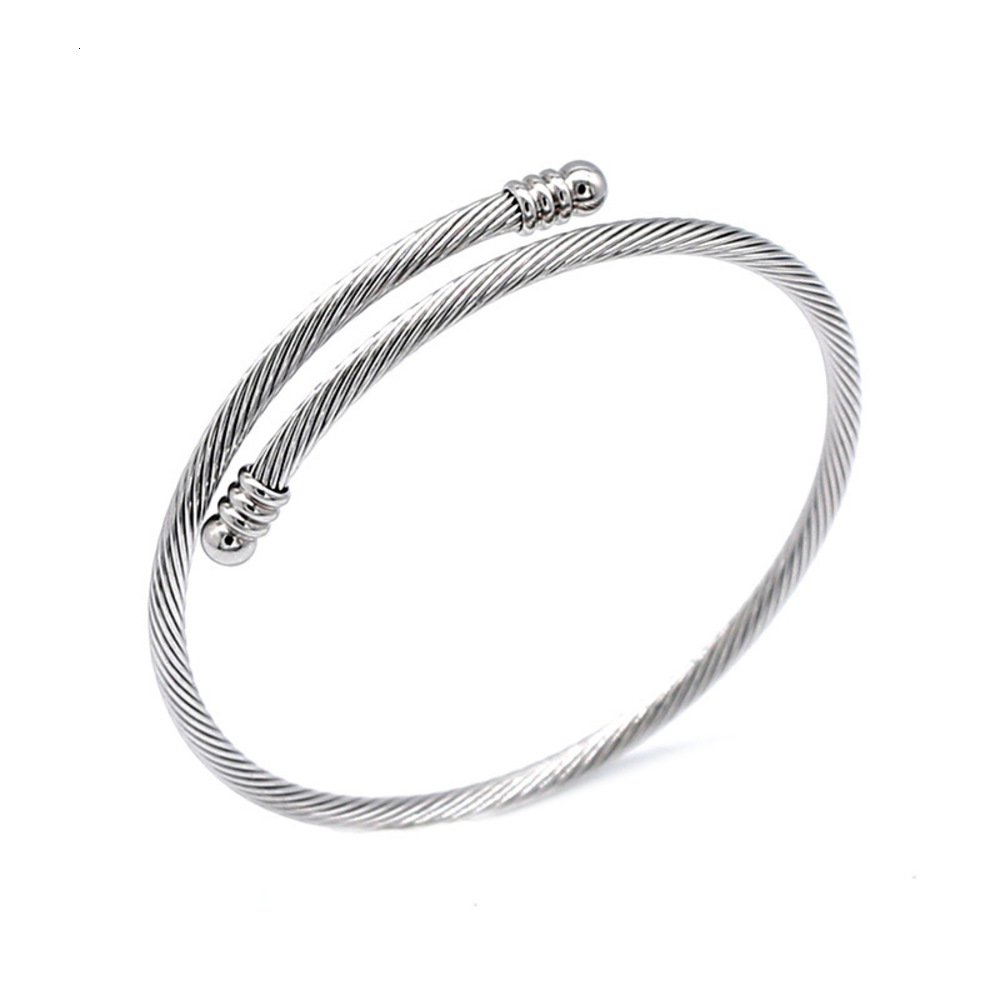 

Hand catenary Stainless steel spiral Adjustable DIY adjustable loop Bracelet accessories, Golden;silver