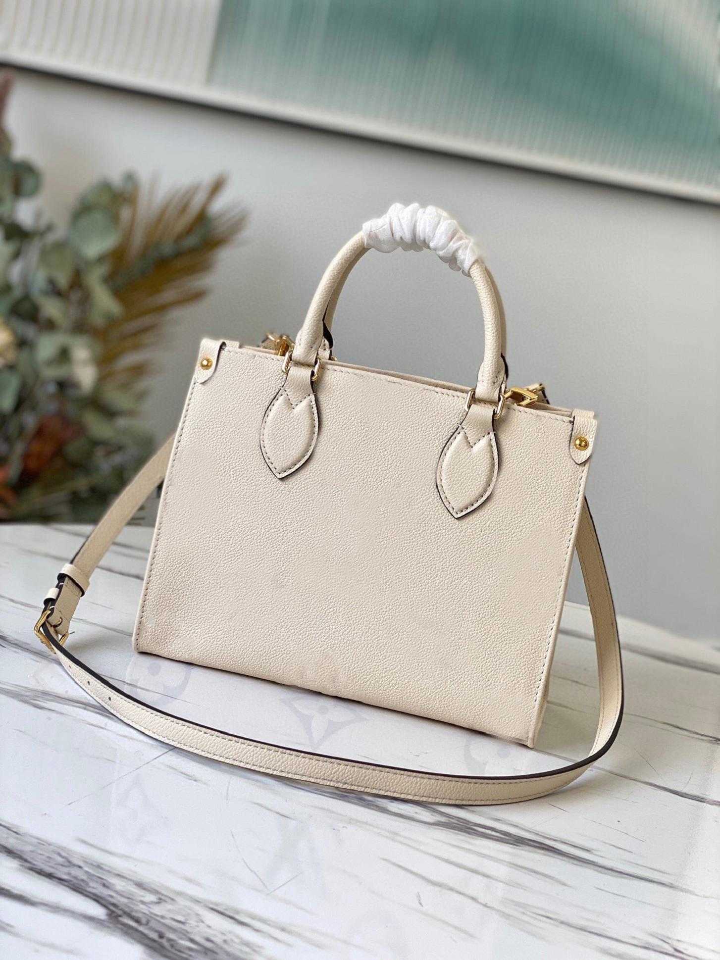 

2021 luxurys designers bags handbag Onthego tote Womens messenge shoulder bag Lady leatherTotes purse crossbodys, 1 #m45645