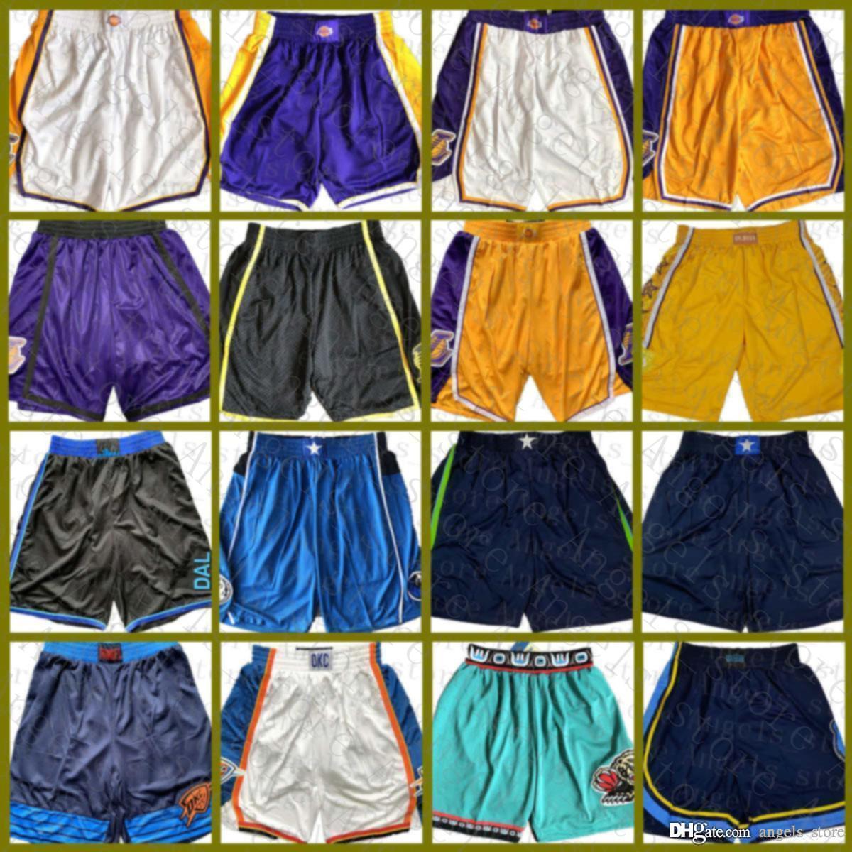 

new Los Grizzlie Angeles Lakers Memphis Grizzlies Oklahoma City Thunder Dallas Mavericks Basketball Shorts, Black;red