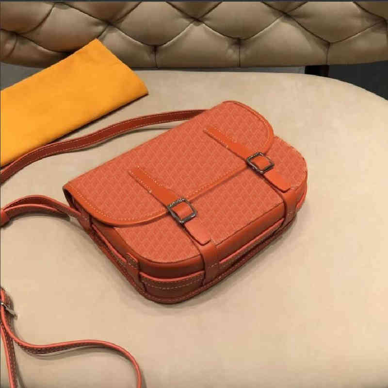 

bags women's postman double button star same dog tooth Single Shoulder Messenger bag leather men wallets Cow skin Fashion, Black