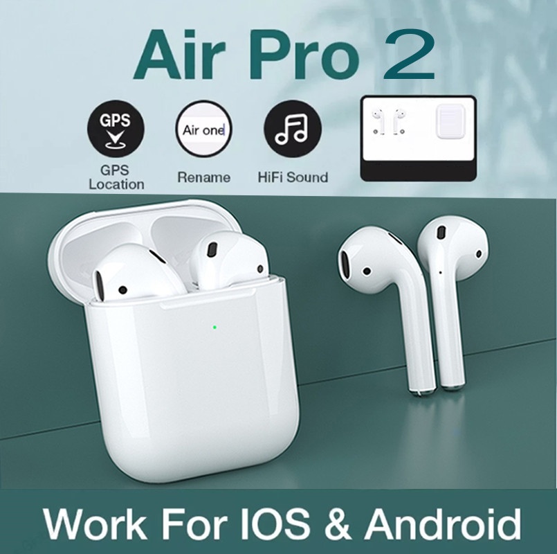 for airpoddings 2 Touch Control Wireless Headphone Bluetooth Earphones Sport Earbuds For Huawei Iphone Xiaomi TWS Music Headset-image-727138238