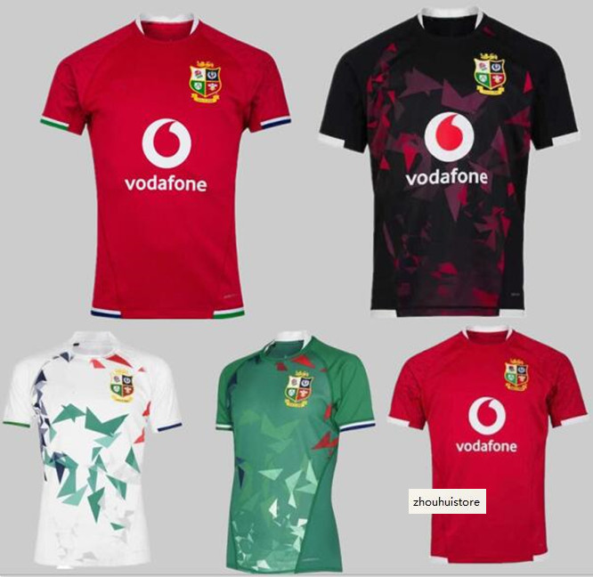 

20 21 22 top British and Irish Lions rugby international league Jersey home national team lions Rugby Shirt, Black;gray