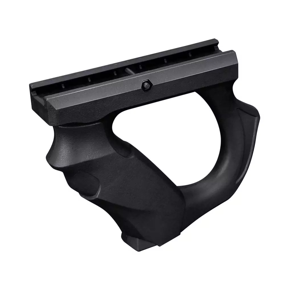 

Tactical Grip 20mm Guide Rail Handle Grip Hunting Airsoft Rifle Foregrip Holder Nylon Accessories, Bk