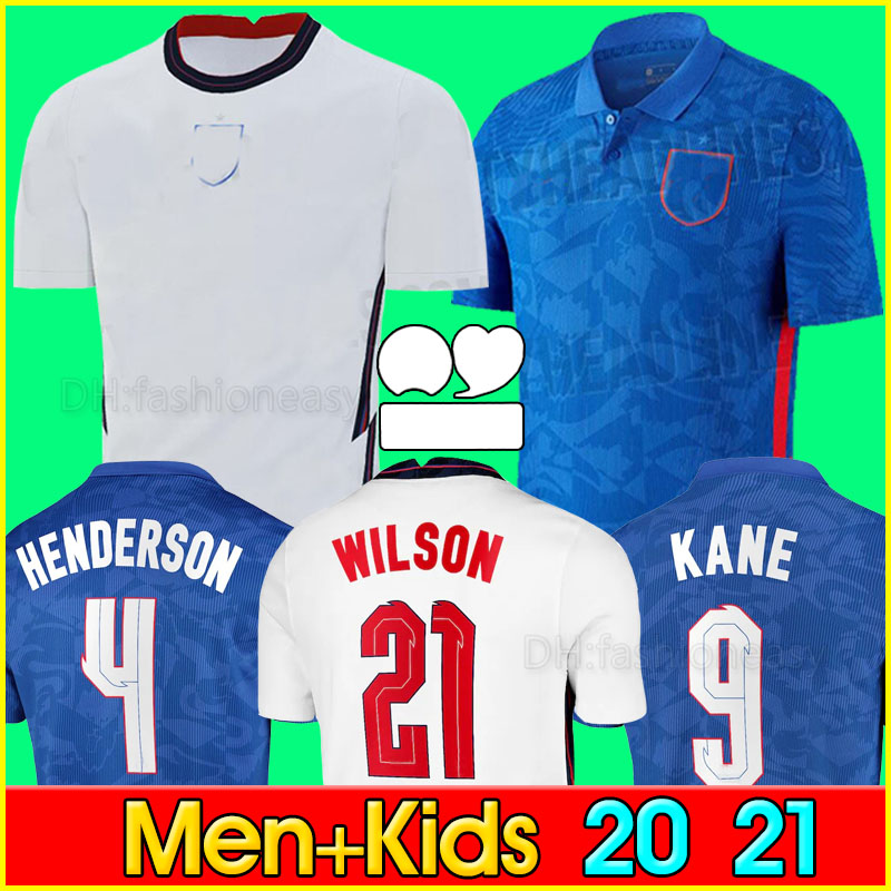 

2020 2021 soccer jersey KANE STERLING RASHFORD SANCHO HENDERSON BARKLEY MAGUIRE 20 21 national football shirts men + kids kit sets uniforms, Black;yellow