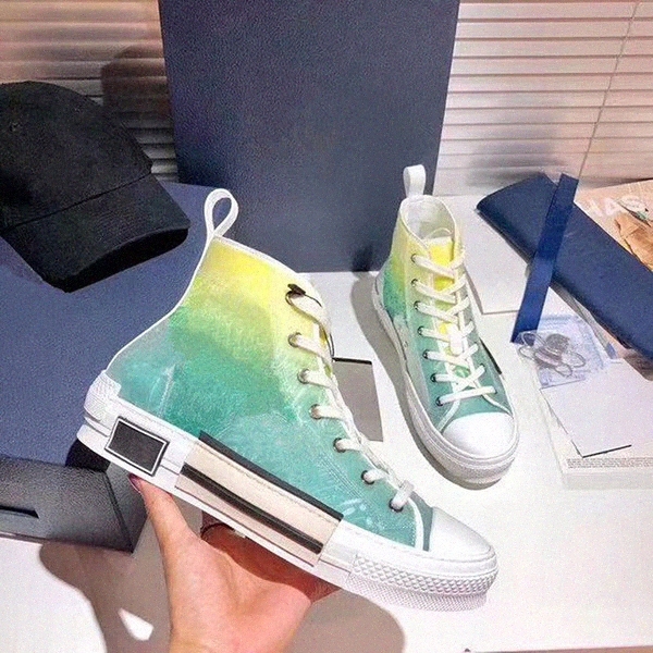 

2021 Top quality Classic Canvas oblique Man Casual Shoes for Women Fashion Lace Up White Designer Sneaker Q2JK#, Black