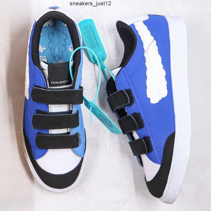 

Good quality new Blazer low Kevin Bradley running black blue sky cloud Velcro paradise men's and women's skateboarding shoes