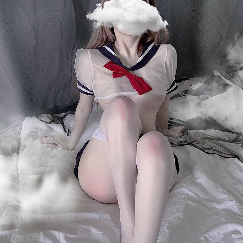 

Anime Cospay Costume Student Uniform Schoo Gir adies Sexy ingerie Erotic Babydo Dress ace Miniskirt Outfit for Women, Blue