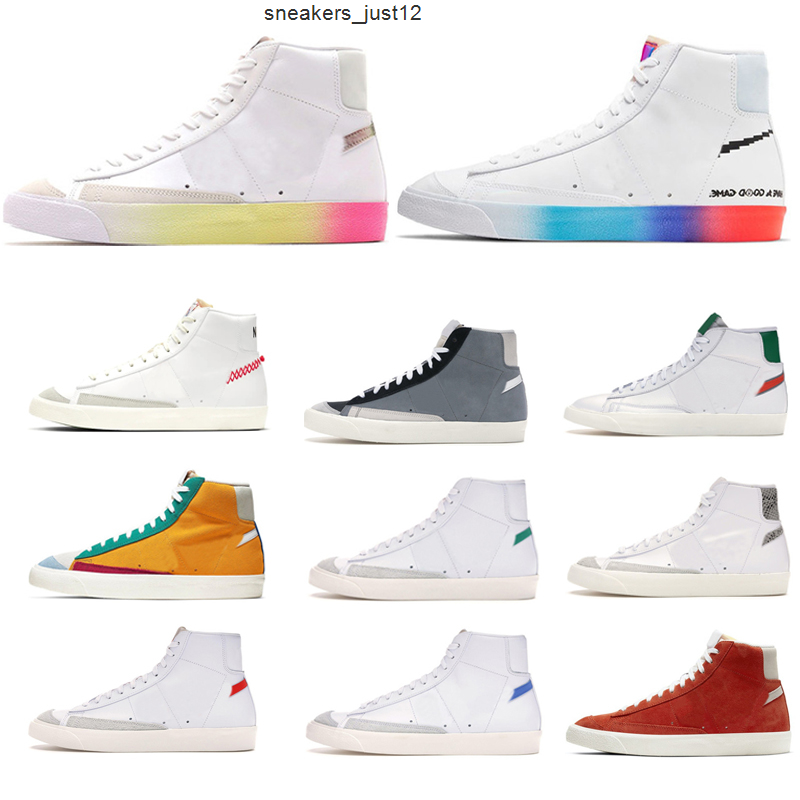 

Top Quality Blazer Mid 77 mens women ancient fashion shoes White sport sneakers outdoor