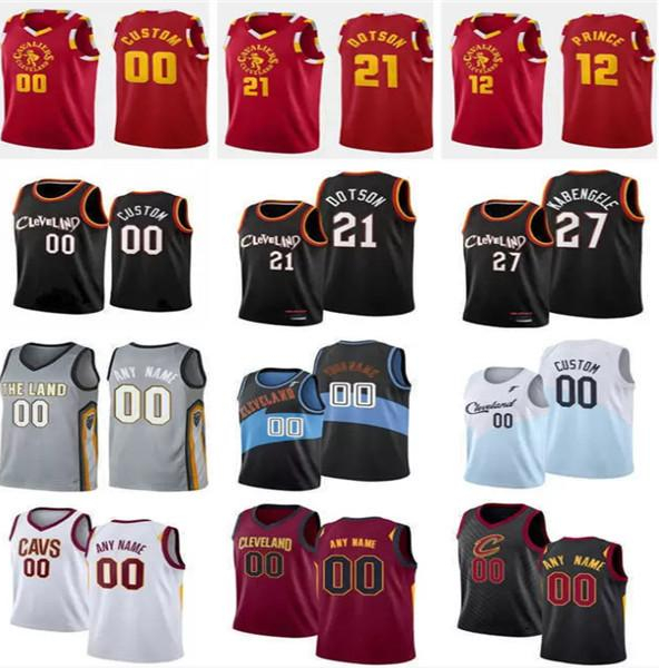 

Custom Men Women Youth 75th Cleveland's Cavaliers's LeBron 23 James Dean 32 Wade Dylan 9 Windler RJ 5 Nembhard Jr. Basketball Jerseys fgg, Black;red