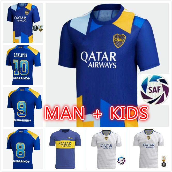 

2021 Outstanding Boca Juniors Third Player Version fans Soccer Jerseys jrs 115th anniversary 21 22 Camiseta CARLITOS MARADONA Football Shirt kits kids equipment