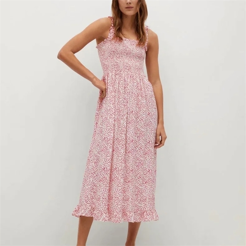 

Arrival Women summer dress Vintage Satin Summer long Dress Boho Elegant Casual Vestidos 210524, Pink