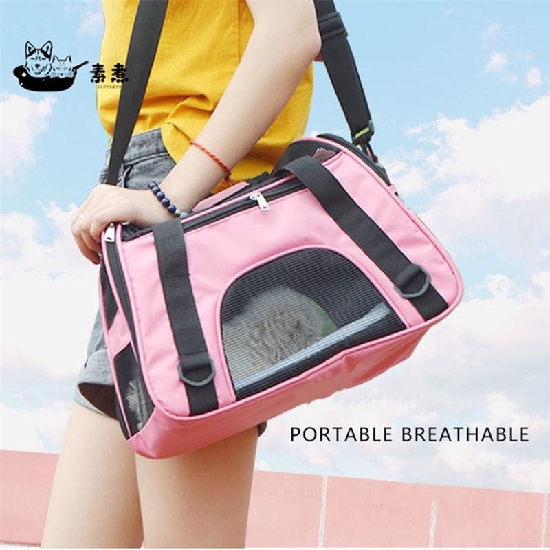 

Portable Dog Cat Carrier Bag Mesh Breathable Bags For Small Dogs Foldable Pets Handbag Travel Tent Outgoing Car Seat Covers
