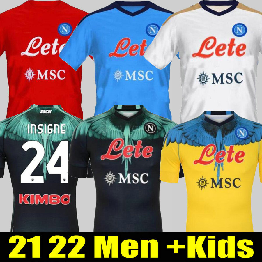 

2021 2022 Napoli Soccer Jerseys Marcelo fans version Burlon MARADONA Maglietta OSIMHEN INSIGNE 21/22 SSC Naples MAGLIA MERTENS Men Kids Kits Football Shirt, 21 22 3rd adult
