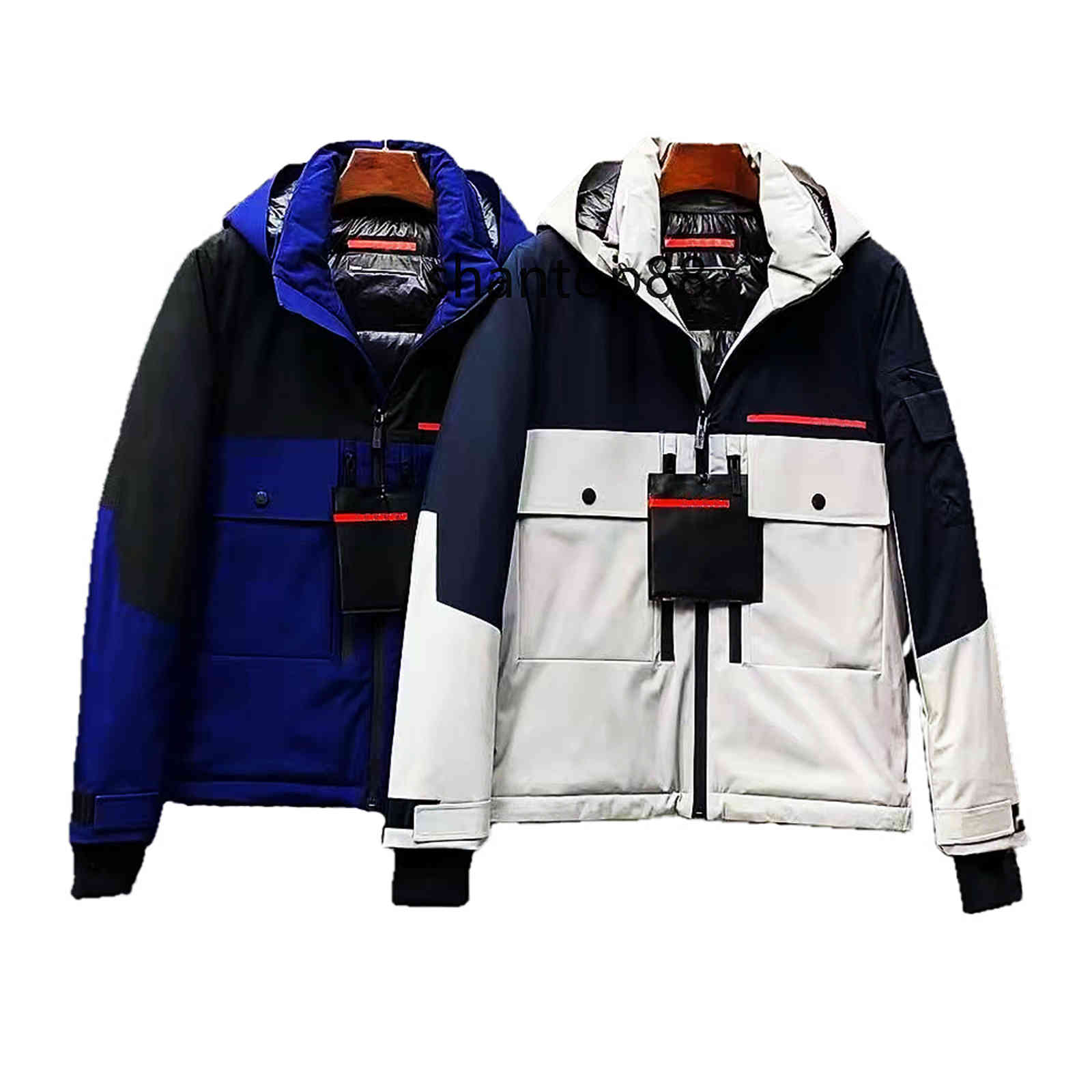 

21FW Designer PRAD High Quality Men's Hooded Hat gram disassembly Down Jacket Outdoor Jackets Parka Coat Windproof and Waterproof 95% White, This item is not shipped