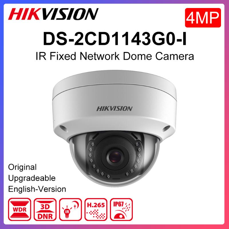 

Original Hikvision Dome Ip Camera DS-2CD1143G0-I 4MP Fixed IP67 Support PoE Hik-Connect APP Outdoor IR Range 30m Cameras