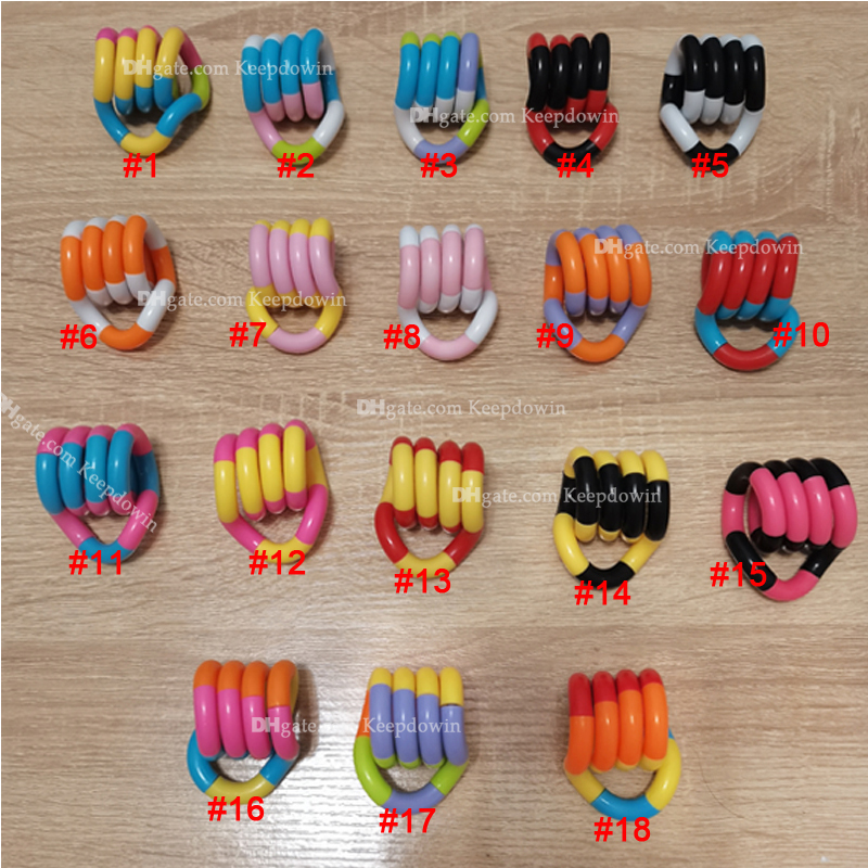 

Tangles Fidget Toys Relax Therapy Stress Relief Winding Toy Decompression Educational Brain Imagine Tools to Focus