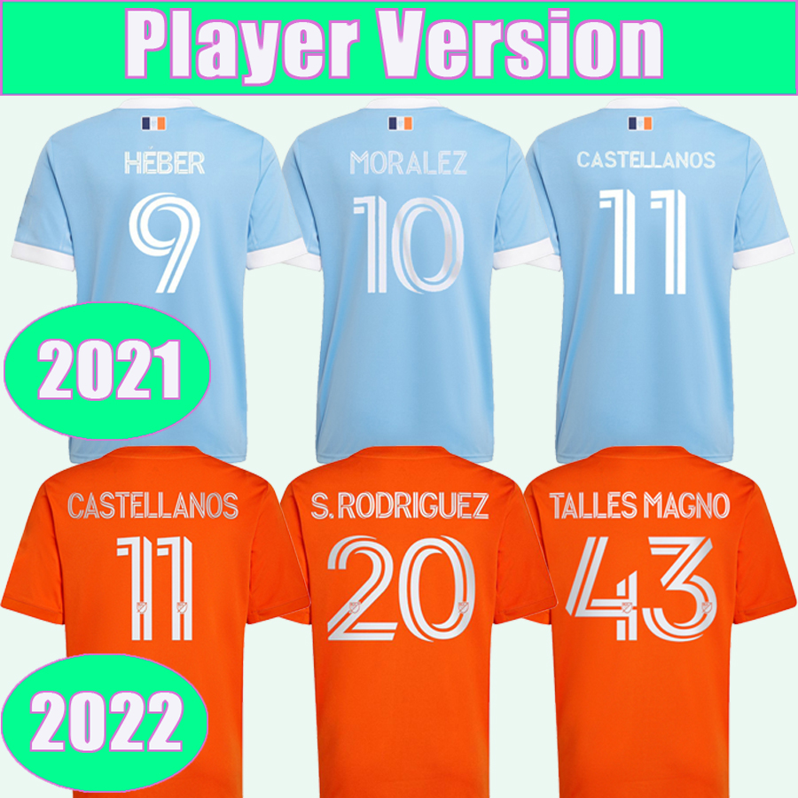 

2021 2022 New York City FC Mens Player Version Soccer Jerseys MORALEZ TINNERHOLM Home Football Shirt HEBER CASTELLANOS MEDINA Adult Uniforms, Qy3247 2021 home ml patch