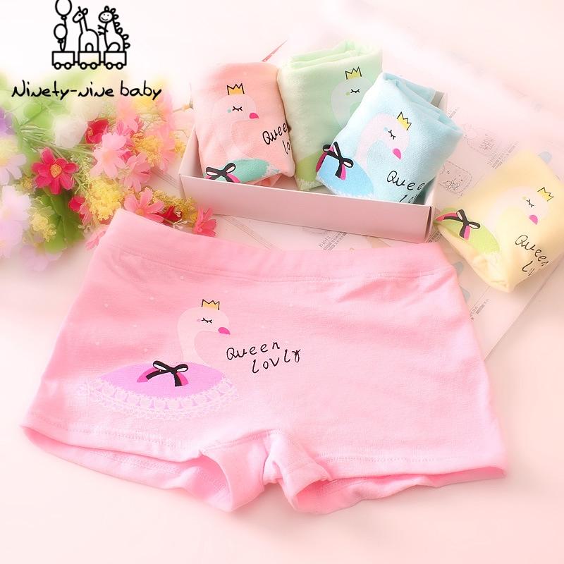 

6pcs/lot Kids Panties Cotton Shorts For Girls Children Underwear Lovely Cartoon Underpants Comfortable, Camo