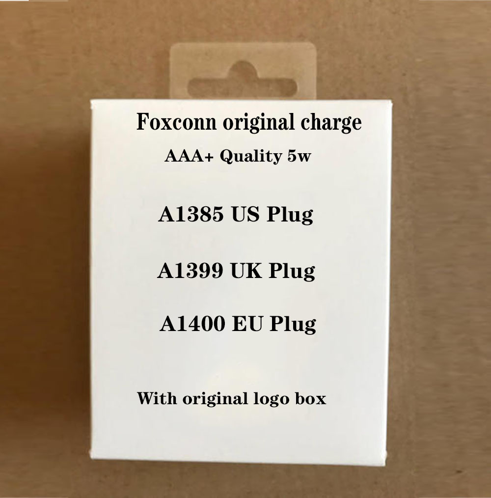 

high quality 5W 1A A1385 A1400 US EU Plug USB AC Power Wall Charger Travel Adapter for iphone 7 8 PLUS X XS XR XS max With retail box