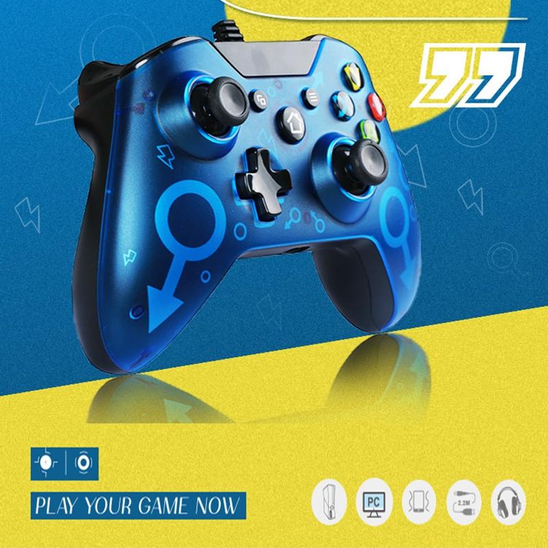 

Est USB Wired Controller For One PC Games Wins 7 8 10 Microsoft Joysticks Gamepad With Dual Vibration Game Controllers