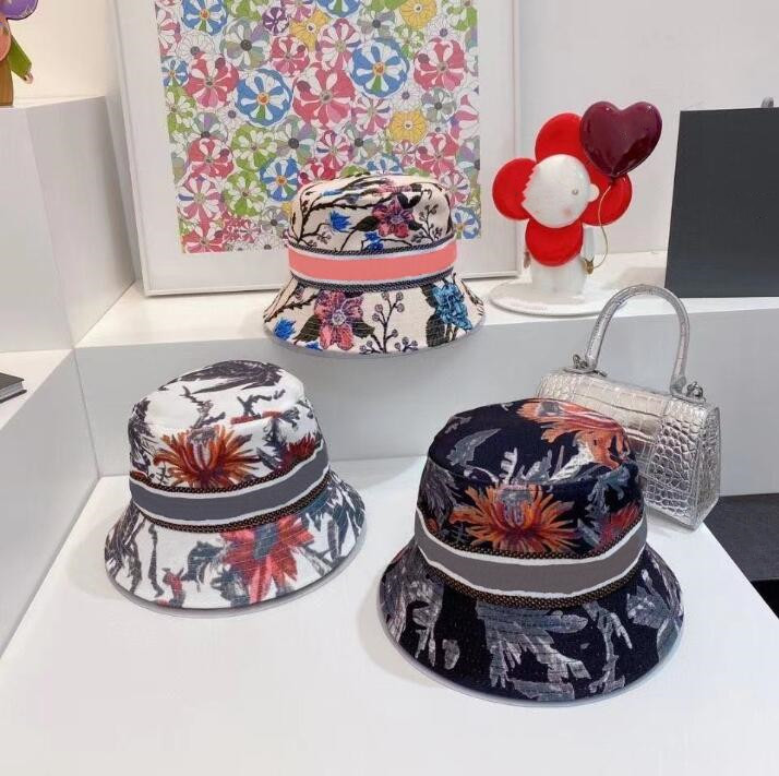 

2021 Fashion Bucket Hat for Man Woman Street Cap Fitted Hats 14 Color with Letters High Quality, Blue;gray