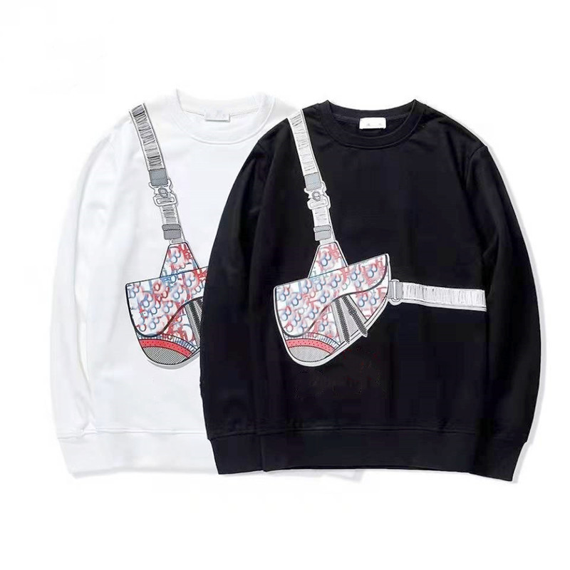 

Men's and women's Hoodies & Sweatshirts sweater designer leisure classic sports fashion street outdoor hip hop large pattern white black AAAAA, Customize