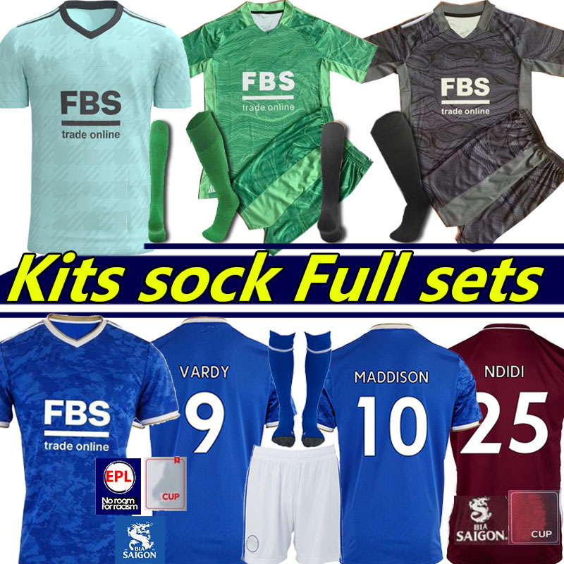 

21/22 VARDY soccer jersey FA CUP FINAL WEMBLEY fans player version MAGUIRE football shirt MADDISON TIELEMANS BARNES NDIDI 2021 2022 Leicester men + kids kit uniforms, 20/21 third kids